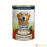 Изображение Хэппи Дог консервы паштет Телятина с индейкой для собак 410г от магазина Profzoo