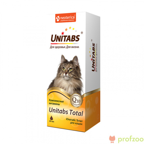Изображение UNITABS Total Витаминно-минеральный комплекс для кошек 20мл от магазина Profzoo