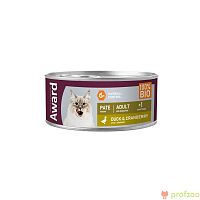 Изображение AWARD консервы Утка с клюквой паштет для взрослых кошек 100г от магазина Profzoo