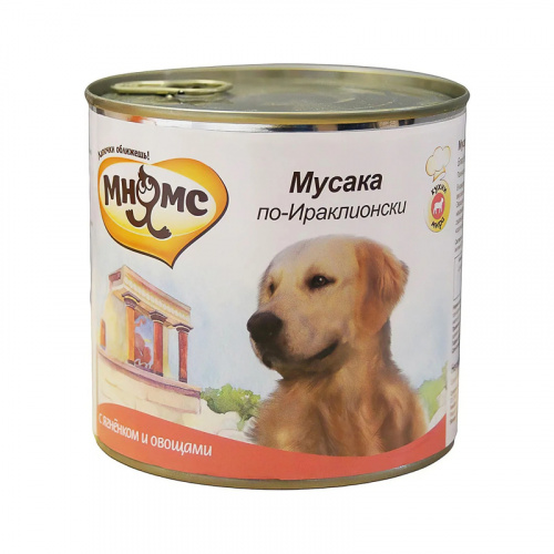Изображение Мнямс Delicatesse консервы Мусака по-Ираклионски (ягненком с овощами) для собак 400г от магазина Profzoo фото 2