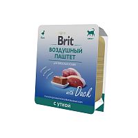 Изображение Brit Premium консервы 100г Воздушный паштет Утка для взрослых кошек от магазина Profzoo