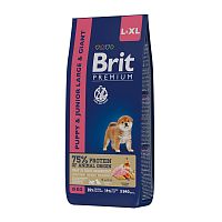 Изображение Brit Premium Dog Puppy & Junior Large & Giant Курица для щенков крупных пород 15кг от магазина Profzoo