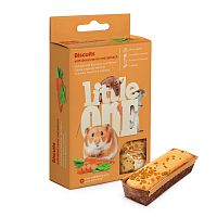 Little One Бисквиты с морковью и шпинатом для хомяков,крыс,мышей 35г