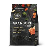 Изображение Grandorf Fresh Dog Adult Mini Свежее мясо лосося с бататом для собак мелких пород 3кг от магазина Profzoo