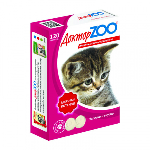 Изображение Доктор Зоо для котят 120таб. от магазина Profzoo