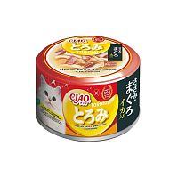 Изображение INABA ТОРОМИ консервы 80г Филе кур+тунец магуро с кальмаром для кошек от магазина Profzoo