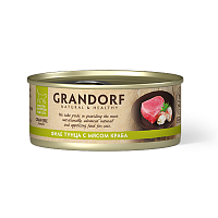 Изображение Grandorf Cat консервы Филе тунца с мясом краба для кошек 70г от магазина Profzoo