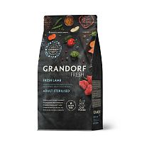 Изображение Grandorf Fresh Cat Sterilised Свежее мясо ягненка с бататом для стерилизованных кошек 400г от магазина Profzoo