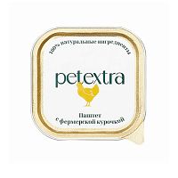 Изображение PETEXTRA консервы 100г Паштет с фермерской курочкой для взрослых кошек от магазина Profzoo