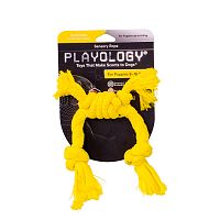 Изображение Playology игр. Сенсорный канат Puppy Sensory Rope с ароматом курицы желтый для щенков от магазина Profzoo