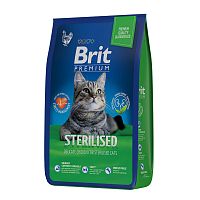 Изображение Brit Premium Cat Sterilised Курица для стерилизованных кошек 2кг от магазина Profzoo