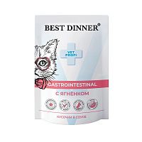 Изображение Best Dinner Exclusive Vet Profi пауч 85г GastroIntestinal Ягненок кусочки в соусе для кошек от магазина Profzoo