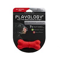 Изображение Playology игр. Двухслойная жев.косточка Dual Layer Bone с ароматом говядины малая красная для собак от магазина Profzoo