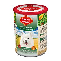 Изображение Родные корма консервы 970г Мясные кусочки в соусе по-суздальски для собак от магазина Profzoo