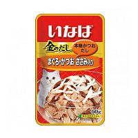 Изображение INABA Киннодаси пауч 60г Микс тунцов+куриное филе в желе для кошек от магазина Profzoo