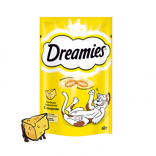 Изображение Dreamies Сыр 60г для кошек от магазина Profzoo