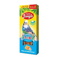 Happy Jungle палочки Мёд+Минералы для птиц при линьке 3х30г