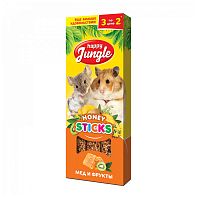 Happy Jungle палочки Мёд+Фрукты для хомяков и мышей 3х30г