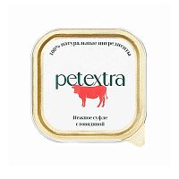 Изображение PETEXTRA консервы 100г Нежное суфле с говядиной для взрослых кошек от магазина Profzoo