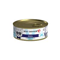 Изображение Best Dinner консервы Renal Перепелка с рисом паштет для кошек 100г от магазина Profzoo