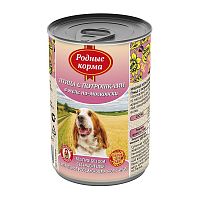 Изображение Родные корма консервы 410г Птица с потрошками в желе по-московски для собак от магазина Profzoo