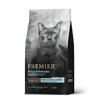 Изображение Premier Cat Свежее филе лосося с индейкой для стерилизованных кошек 400г от магазина Profzoo
