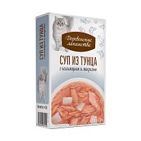 Изображение Дер.лак. Суп из тунца с кальмаром и макрелью для кошек 4х35г от магазина Profzoo