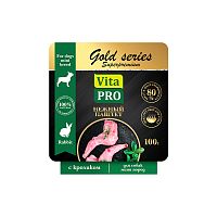 Изображение VITA PRO GOLD series Superpremium консервы 100г Кролик нежный паштет для собак мини пород от магазина Profzoo