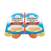Изображение INABA ЧАО TWINS Terrine Паштет Тунец Магуро и куриное филе со вкусом ширасу для кошек 70г от магазина Profzoo