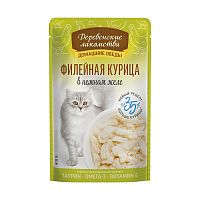 Изображение Дер.лак. пауч 70г "Домашние обеды" Филейная курица в нежном желе для кошек от магазина Profzoo