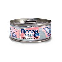 Изображение Monge Cat Natural консервы Тунец с курицей и креветками для кошек 80г от магазина Profzoo