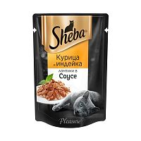 Изображение Шеба пауч 75г Курица и Индейка ломтики в соусе от магазина Profzoo