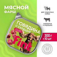 Изображение FINT консервы Говядина и Сердце для собак (ламистер) 300г  от магазина Profzoo
