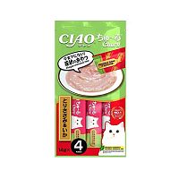 Изображение INABA ЧАО ЧУРУ Лакомство-пюре куриное филе и кальмар для кошек 14г от магазина Profzoo