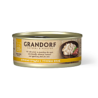 Изображение Grandorf Cat консервы Куриная грудка с утиным филе для кошек 70г от магазина Profzoo