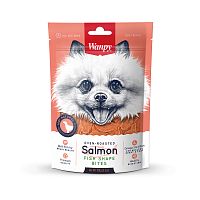 Изображение Wanpy Dog 100г Кусочки из нежного лосося в форме рыбок от магазина Profzoo