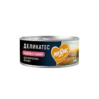 Изображение Мнямс Delicatesse консервы "Паштет по-оксфордски" Индейка с тыквой для кошек 100г от магазина Profzoo