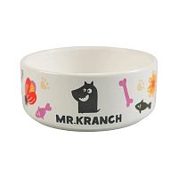 Изображение Миска керамика "Цветы прованса" розовая 420мл "Mr.Kranch" от магазина Profzoo