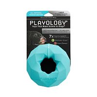 Изображение Playology игр. Жеват.кольцо-многогранник Channel Chew Ring с ароматом арахиса голубой для собак от магазина Profzoo