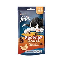 Изображение Феликс 50г Весёлая охота Курица+Печень для кошек от магазина Profzoo