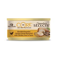 Изображение CORE SIGNATURE SELECTS консервы Курица+Печень фарш в соусе для кошек 79г от магазина Profzoo
