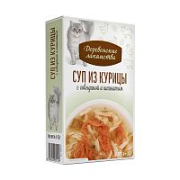 Изображение Дер.лак. Суп из курицы с говядиной и шпинатом для кошек 4х35г от магазина Profzoo