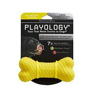 Изображение Playology игр. Двухслойная жев.косточка Dual Layer Bone с ароматом курицы большая желтая для собак от магазина Profzoo
