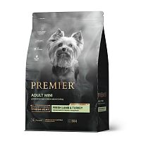 Изображение Premier Dog Adult Mini Свежее мясо ягненка с индейкой для собак мелких пород 1кг от магазина Profzoo