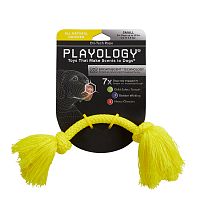 Изображение Playology игр. Жевательный канат Dri-Tech Rope с ароматом курицы желтый маленький для собак от магазина Profzoo