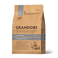 Изображение Grandorf Dog Medium & Maxi Кролик и Индейка для средних и крупных пород 10кг от магазина Profzoo