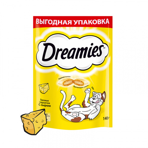Изображение Dreamies Сыр 140г для кошек от магазина Profzoo