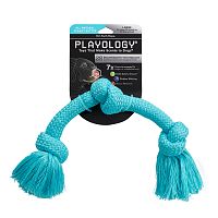 Изображение Playology игр. Жевательный канат Dri-Tech Rope с ароматом арахиса большой голубой для собак от магазина Profzoo