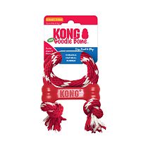 Изображение Kong игр. "Резиновая кость с веревкой" XS малая 2,5х8,3см для собак от магазина Profzoo