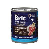 Изображение Brit Premium консервы 850г Говядина и Рис для собак с чувствит.пищеварением от магазина Profzoo